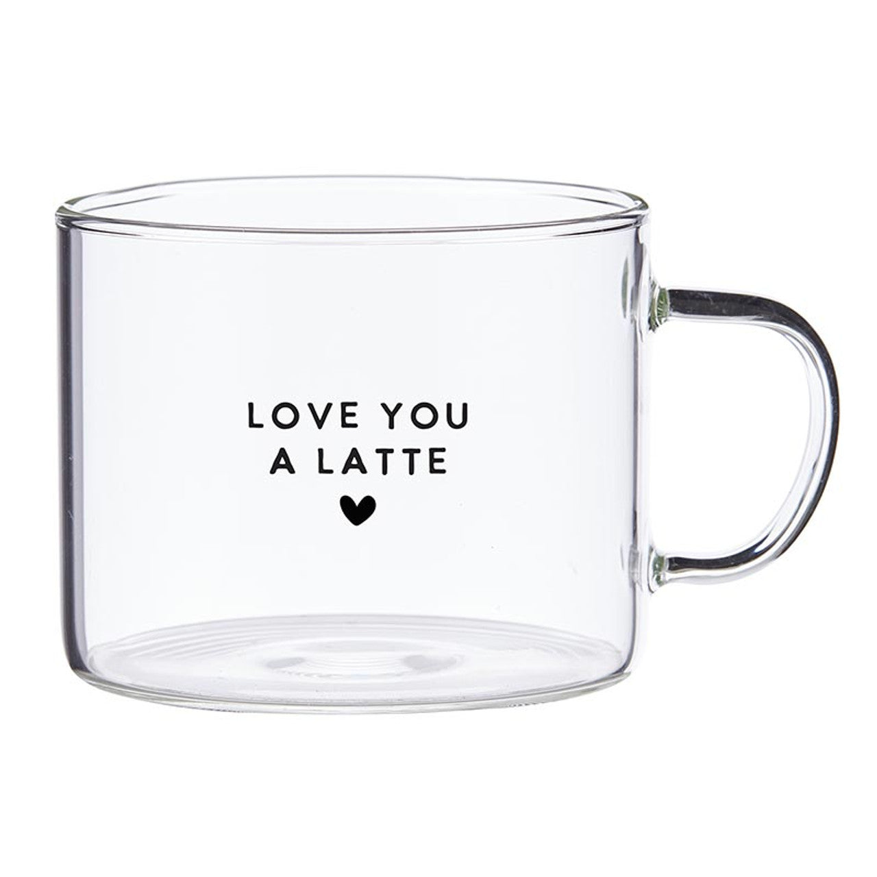 LOVE YOU A LATTE Glass Mug